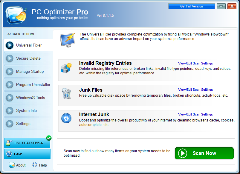 download the new for windows Optimizer 16.2