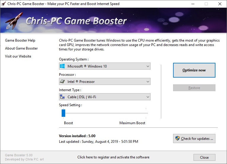 chris pc game booster
