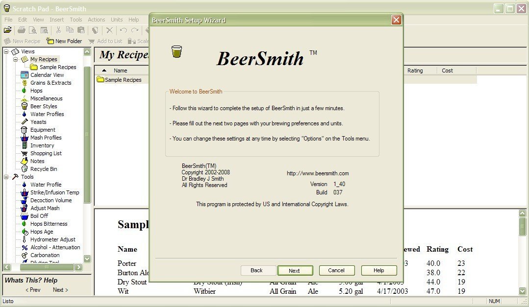 beersmith 3 design column size