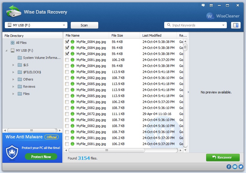 Wise Data Recovery 6.1.4.496 download the new version