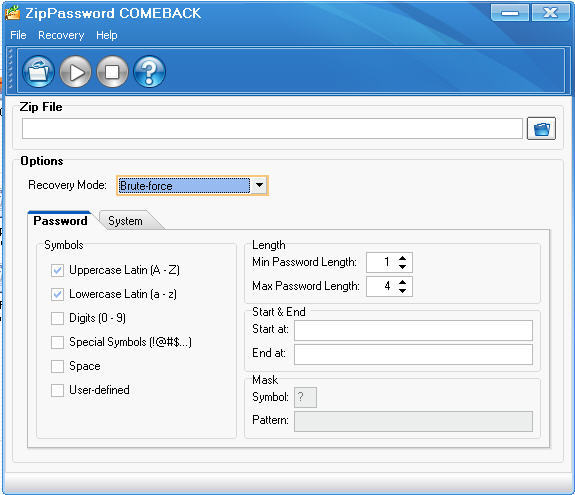 Password zip file