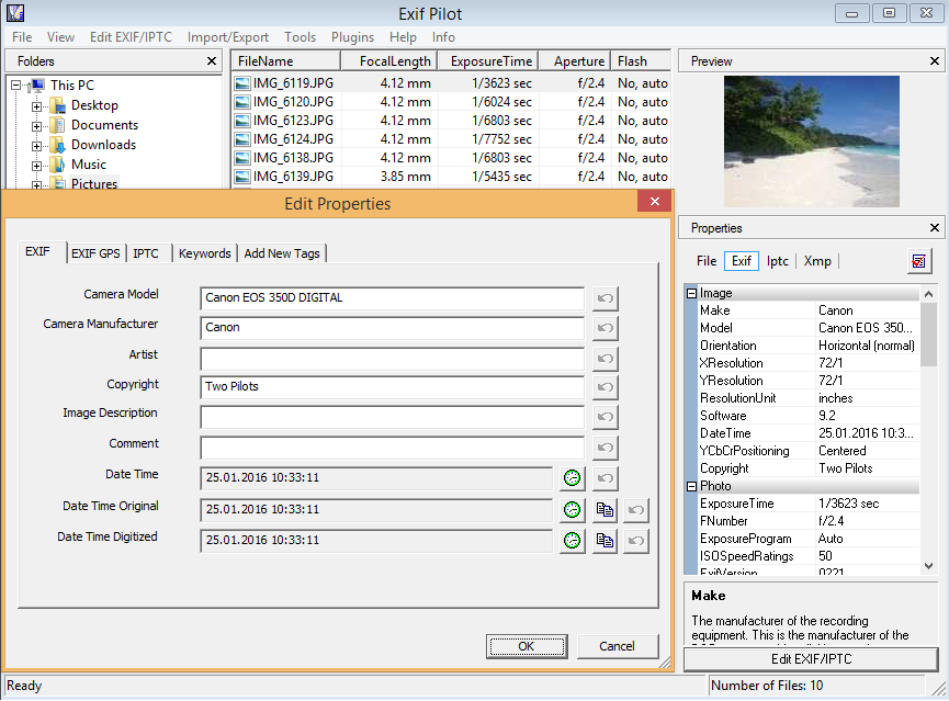 download the last version for windows Exif Pilot 6.20