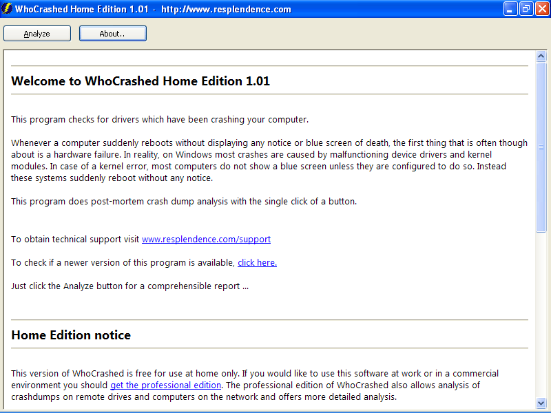 whocrashed full version