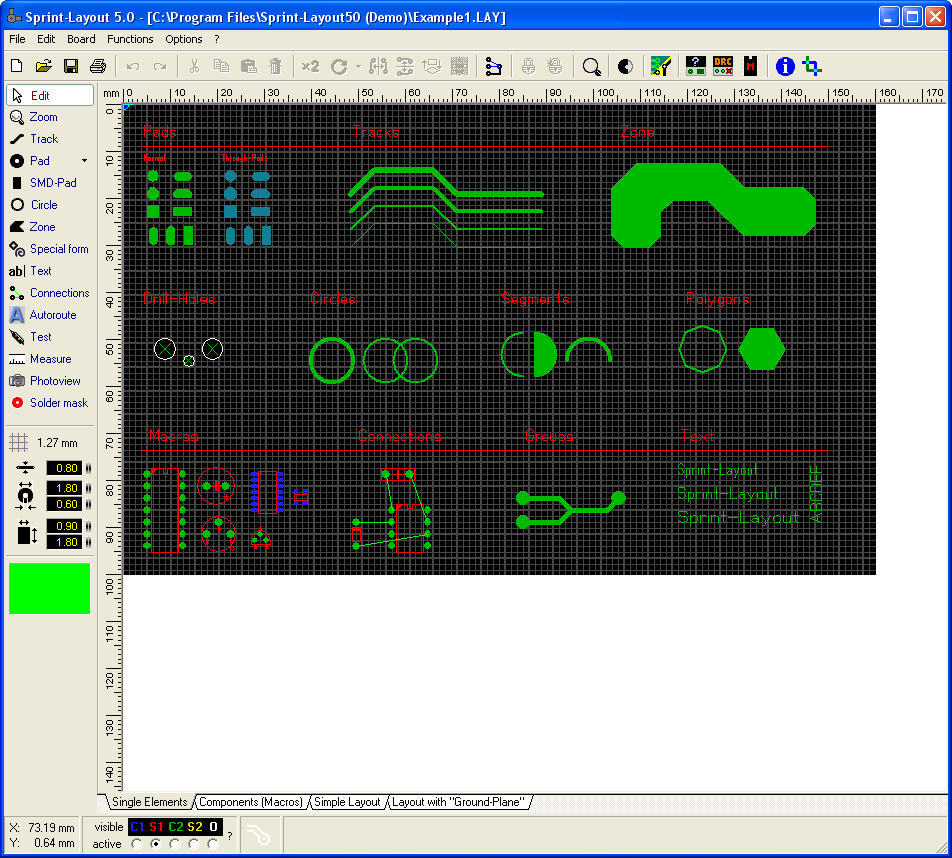 sprint layout pcb software