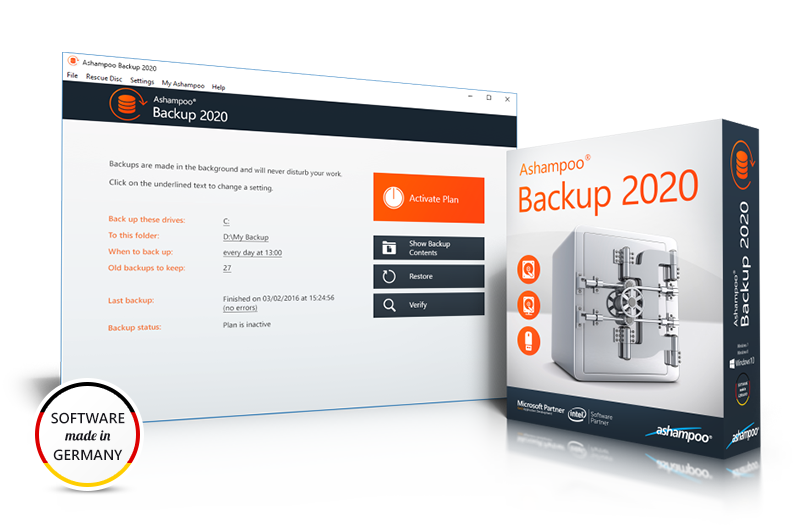 Ashampoo Backup Pro 17.08 download the last version for ios