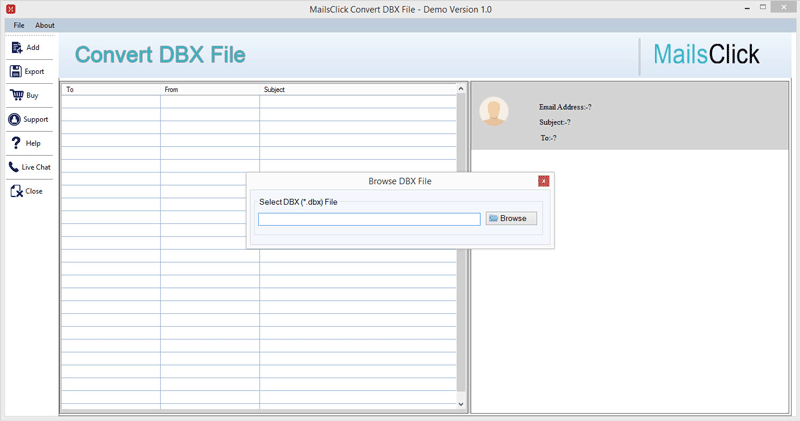 mail viewer .dbx files for mac os