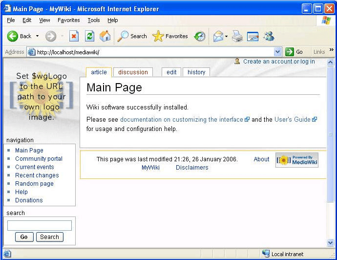 mediawiki windows