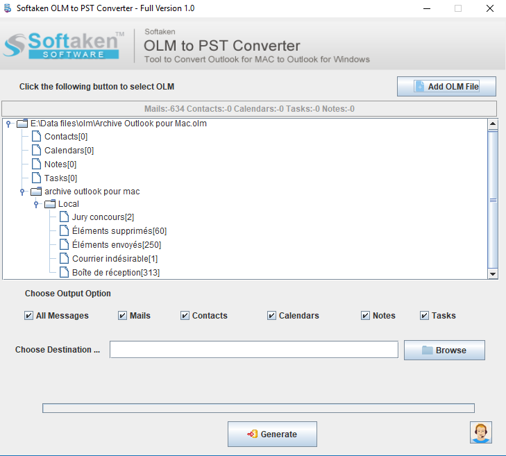 free olm to pst converter