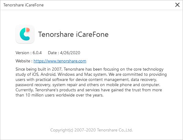 Tenorshare iCareFone 8.8.0.27 download the last version for ios