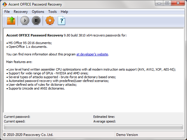 advanced zip password recovery dictionary