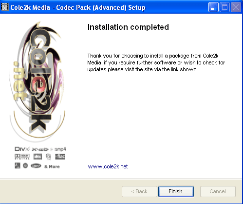 Cole2k Media Codec Pack Advanced 8.0.2