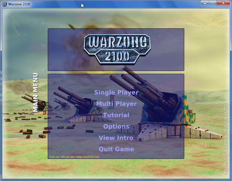 warzone 2100 fullscreen