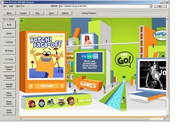 Kids NetLinks PBS Kids Browser download for free - GetWinPCSoft