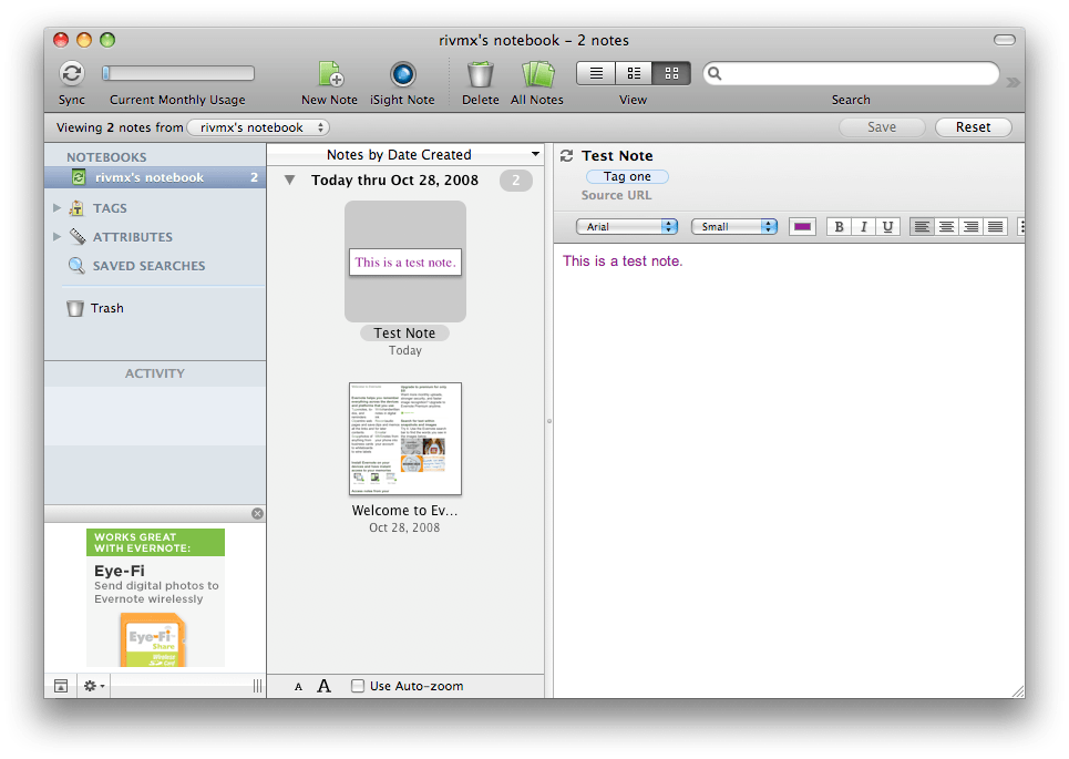 EverNote 10.63.2.45825 for ipod instal