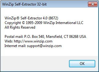 winzip self extractor silent